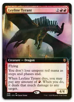Leyline Tyrant (Extended Art) #348 (Foil) (NM) Zendikar Rising ZNR Magic MTG - Image 1