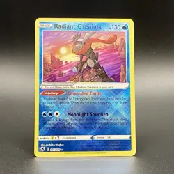 Pokemon TCG Radiant Greninja Astral Radiance 046/189 Holo Radiant Rare NM! - Image 1