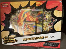 Pokemon TCG Mega Emboar EX Box Ascended Heroes Factory Sealed New - Image 1