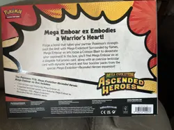 Pokemon TCG Mega Emboar EX Box Ascended Heroes Factory Sealed New - Image 2