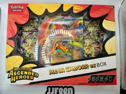Pokemon TCG Mega Evolution Ascended Heroes Mega Emboar ex Box SEALED - Image 1