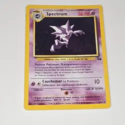 Pokemon Spectrum Haunter 6/62 French Fossil Holo Rare Vintage 1999-2000 WOTC - Image 3