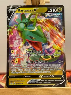 Rayquaza V SWSH147 Black Star Promo Deutsch NM Pokemon - Image 1