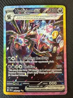 HYDREIGON EX 2024 POKEMON SURGING SPARK #240/191 SPECIAL ILLUSTRATION RARE NM - Image 1