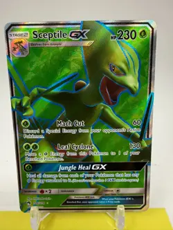 Sceptile GX (Full Art) 196/214 Holo - Pokemon SM - Lost Thunder - NM P5 - Image 2