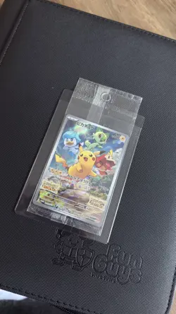 Pokemon TCG Pikachu and starter Pokemon 001/SV-P Japanese S&V Promo Sealed - Image 1