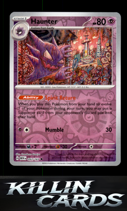 Reverse Holofoil Haunter 093/165 Pokemon Uncommon SV: Scarlet & Violet 151 Card - Image 1