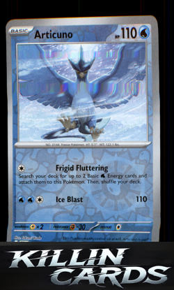 Reverse Holofoil Articuno 144/165 Pokemon Rare SV: Scarlet & Violet 151 Card NM - Image 1