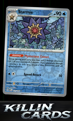 Reverse Holofoil Starmie 121/165 Pokemon Rare SV: Scarlet & Violet 151 Card NM - Image 1