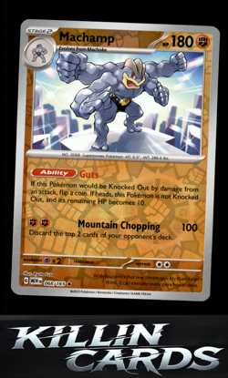 Reverse Holofoil Machamp 068/165 Pokemon Rare SV: Scarlet & Violet 151 Card NM - Image 1