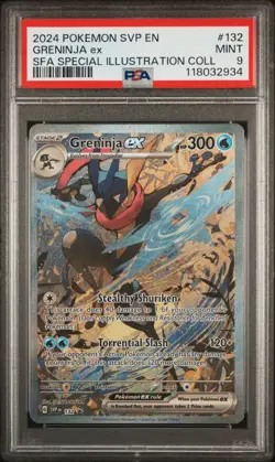 2024 POKEMON SVP EN-SV BLACK STAR PROMO #132 GRENINJA EX PSA 9 - Image 1