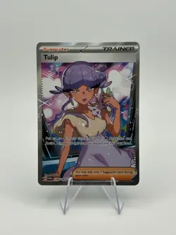 Pokemon Tulip 244/182 SV04: Paradox Rift Trainer Ultra Rare Full Art Holo 2023 - Image 1