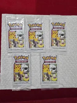 Lot Of 5 General Mills Pokemon 25th Anniversary Cereal Packs SEALED) - Image 1