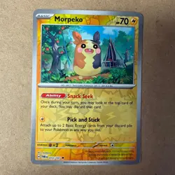 Morpeko 072/167 Uncommon Twilight Masquerade Pokemon Reverse Holo Near Mint - Image 1