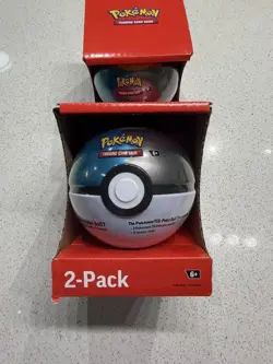 Pokemon TCG PokeBall Tin | Moon Ball H24 | 3 Booster Packs | Sealed - Image 1