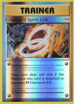Charizard Spirit Link Pokemon Evolutions 75/108 Reverse Holo Uncommon NM - Image 1