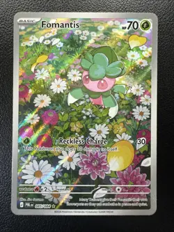 Fomantis 085/084 Illustration Rare Pokemon TCG Pitch Black ME05 English NM IR - Image 1