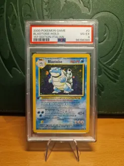Carta Pokemon Blastoise Holo Set Base 2/102 ITA Prima Edizione PSA 4 - Image 1