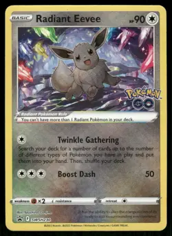 Pokemon Cards Radiant Eevee SWSH230 Holo Sword & Shield Promo Holo Promo LP - Image 1