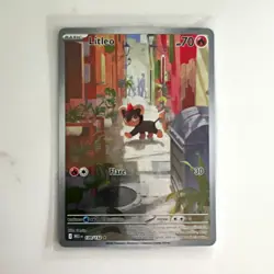 Pokemon TCG Litleo 139/132 ME01 Illustration Rare Full Art Holo English 70 HP - Image 1