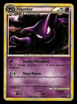 LP+ Haunter 35/102 HGSS Triumphant Pokemon 2010 Takashi Yamaguchi - Image 1