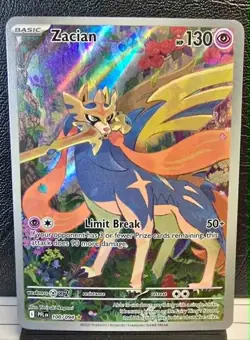 Zacian 100/094 IR Phantasmal Flames Illustration Rare Pokemon Card NM - Image 1