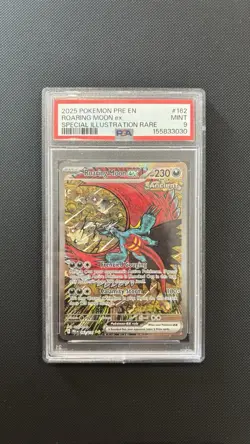 Roaring Moon ex 162/131 Pokemon Prismatic Evolutions - PSA 9 Mint - Image 1