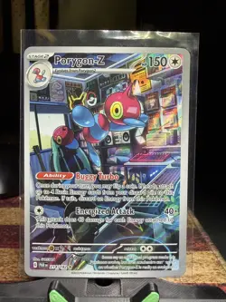 Porygon-Z 214/182 Illustration Rare Paradox Rift Pokemon Holo Near Mint - Image 1