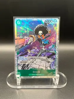 Bandai One Piece CCG Brook OP15-032 SR English Adventure on Kami's Island - Image 1