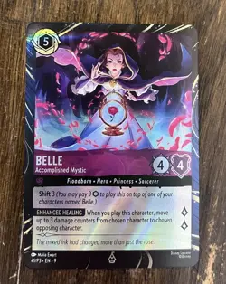 Belle - Accomplished Mystic 41 Disney Lorcana Promo Cards Holo - Image 1
