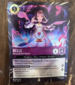 Belle - Accomplished Mystic 41 Disney Lorcana Promo Cards Holo - Image 4