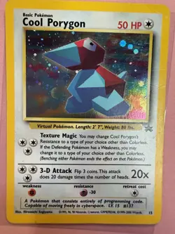 Cool Porygon 15/53 WOTC Promo Holo HP+ - Image 1