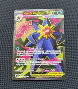Pokemon Mega Starmie EX 102/088 Perfect Order Holo Ultra Rare English Card - Image 1
