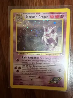 Pokemon TCG Sabrina's Gengar Gym Heroes 14/132 Unlimited Holo Rare Unplayed NM - Image 1