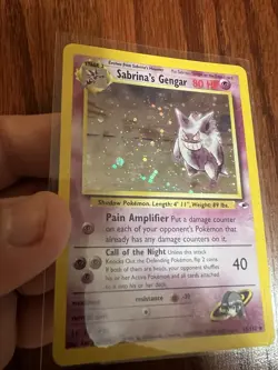 Pokemon TCG Sabrina's Gengar Gym Heroes 14/132 Unlimited Holo Rare Unplayed NM - Image 3