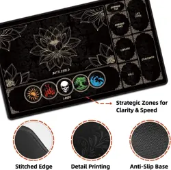 MTG Playmat with Play Zones – Magic Play mat Card Game Mat for Magic The Gath... - Image 4