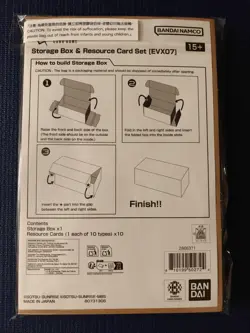 Gundam Card Game Storage Box & Resource Card Set EVX07 SDCC 2026 In Hand - Image 2