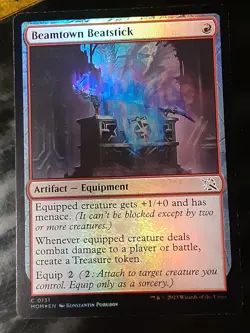 Beamtown Beatstick FOIL , March of the Machine , Near Mint , MTG ,FREE SHIPPING - Image 1