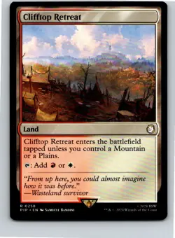 Magic the Gathering Clifftop Retreat Universes Beyond: Fallout MTG Free Shipping - Image 1