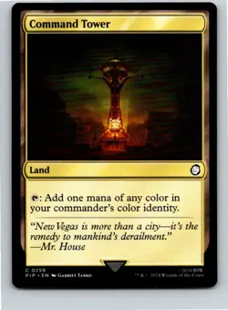 Magic the Gathering Command Tower Universes Beyond: Fallout MTG Free Shipping! - Image 1