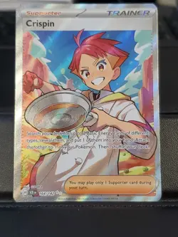 Pokemon TCG Crispin 164/142 Sv07: Stellar Crown SCR EN Ultra Rare Holo EXCELLENT - Image 2