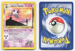 Sabrina's Haunter 55/132 Uncommon Gym Challenge Pokemon Unlimited MP - Image 3