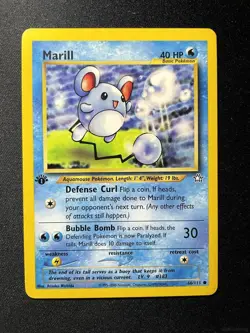 MARILL 66/111 COMMON NEO GENESIS POKEMON 1ST EDITION NEAR MINT+ - Image 1