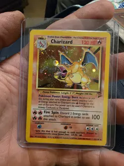 Wizards of the Coast Pokemon TCG Charizard 004/130 Base Set 2 Holo 1999 EN - Image 1
