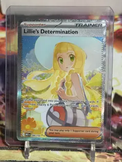 Lillie's Determination 184/132 Special Illustration Rare Mega Evolution Pokemon - Image 1