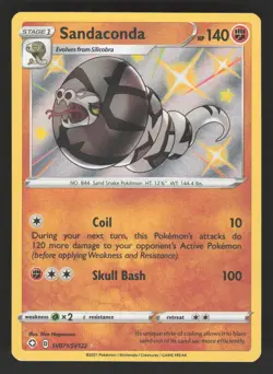 Sandaconda SV071/SV122 Pokemon TCG Shining Fates: Shiny Vault NM - Image 1