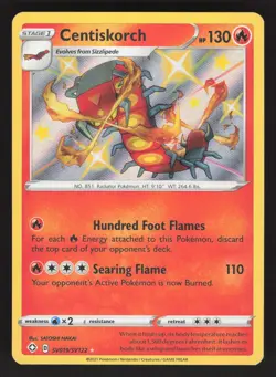 Centiskorch SV019/SV122 Pokemon TCG Shining Fates: Shiny Vault NM - Image 1