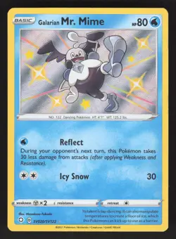 Galarian Mr. Mime SV020/SV122 Pokemon TCG Shining Fates NM - Image 1
