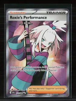 Pokemon 2025 Scarlet & Violet Black Bolt Roxie's Performance SR FA #112/86 - Image 1
