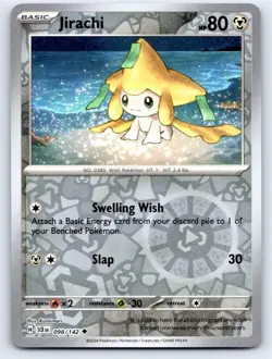 POKEMON JIRACHI STELLAR CROWN 98/142 REVERSE HOLO UNCOMMON NM A2817 FREE S&H - Image 1